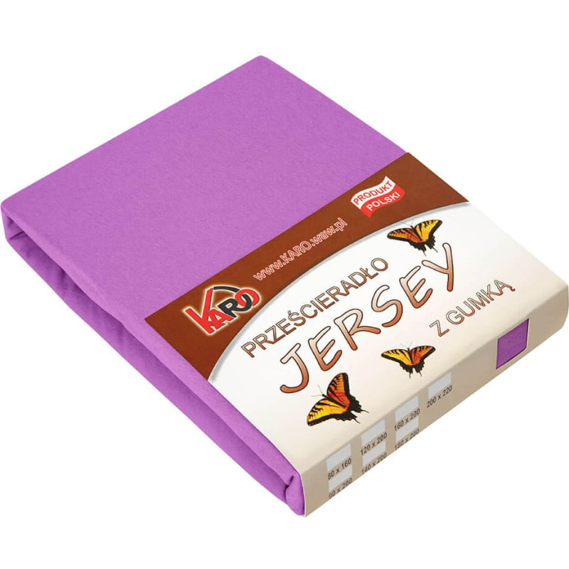 Džersija loksne 70x140 fuksija 062 bieza 150g/m2