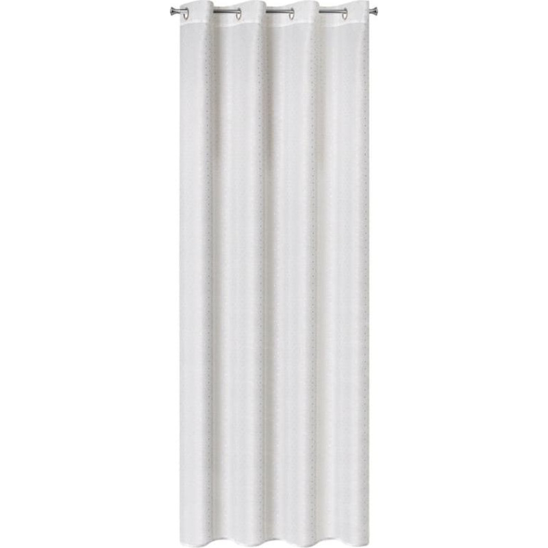 Gatavs aizkars sibel 140x250 cm balts