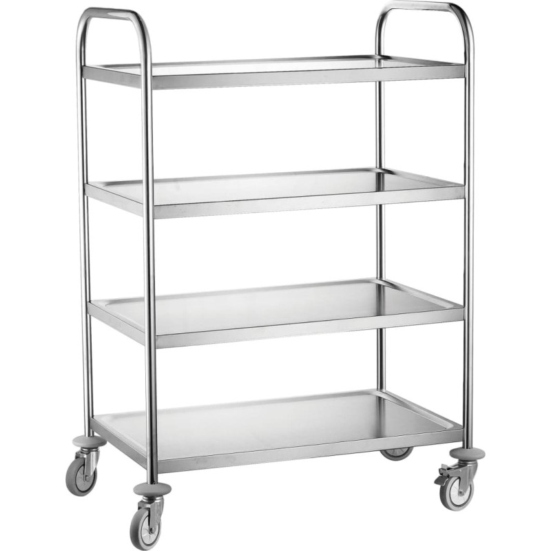 Hendi Tērauda ratiņi ar 4 plauktiem - 810118