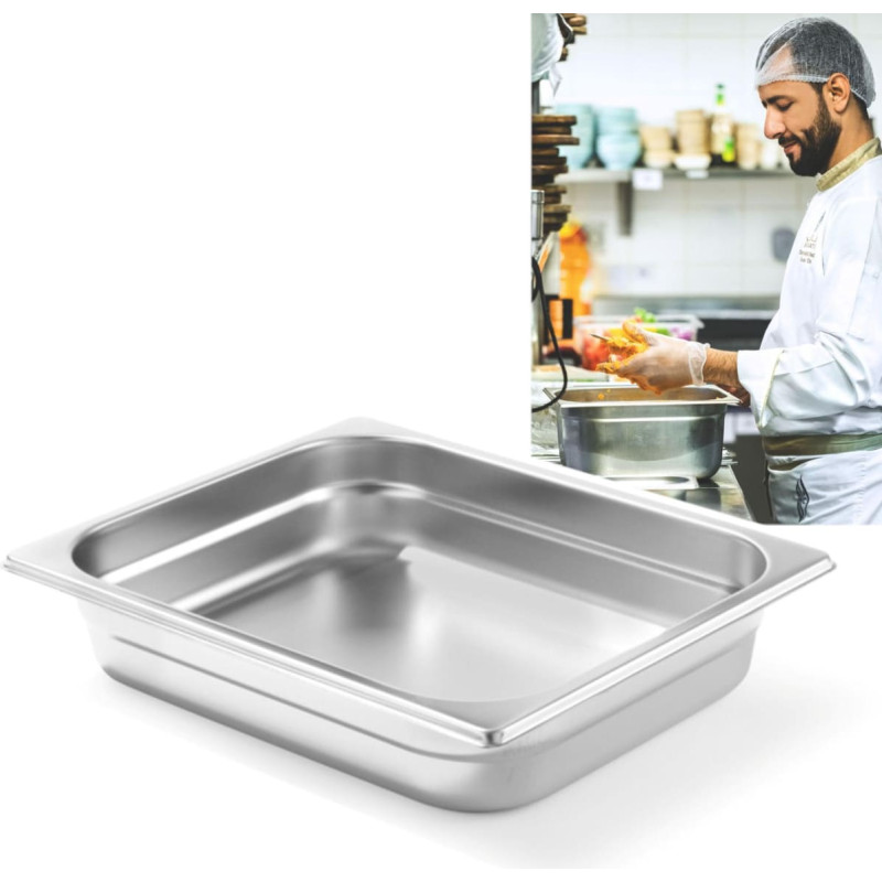 Hendi GN 1/2 nerūsējo&scaron;ā tērauda konteiners Profi Line augstums 100 mm - 801420