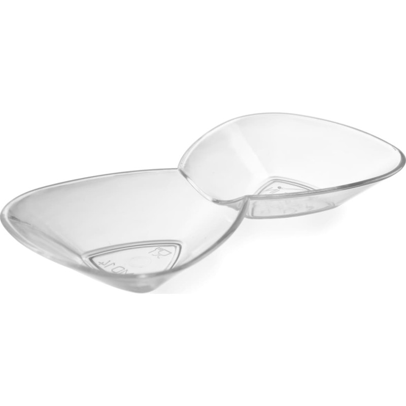 Hendi Vienreizējās lietošanas dubultās trīsstūrveida bļodas Fingerfood uzkodām 100 gab.560297