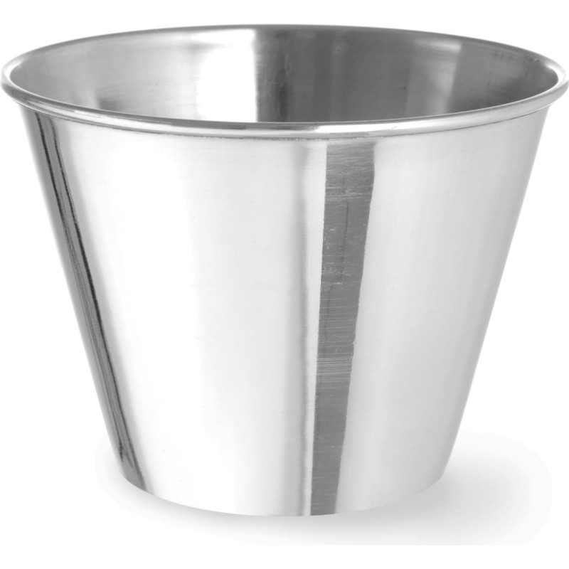 Hendi ramekin bļoda nerūsējošā tērauda mērcēšanas trauks diam. 100 mm 12 gab., 340 ml - 400067