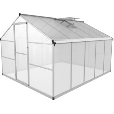 Uniprodo Polikarbonāta siltumnīca dārza siltumnīca 310 x 250 x 195 cm