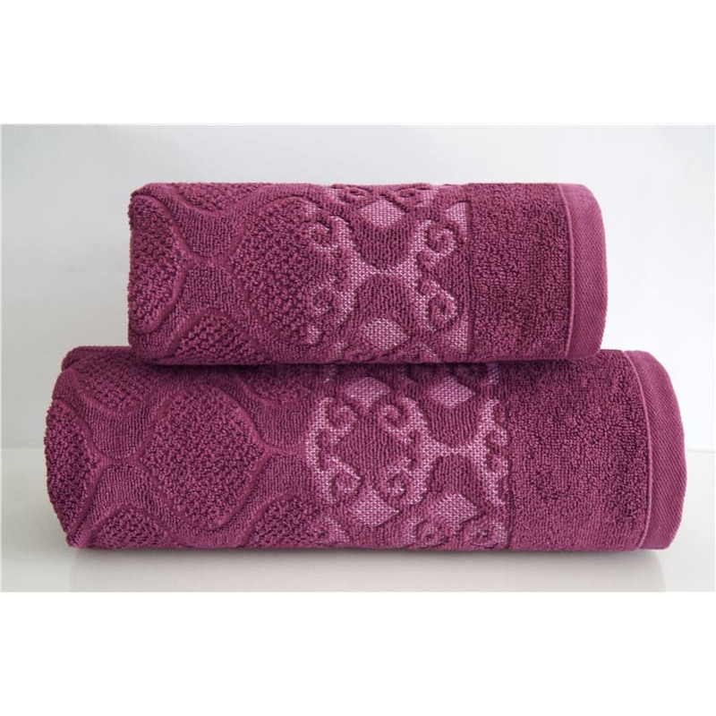 Lugana dvielis 70x130 zils reljefs 500g/m2