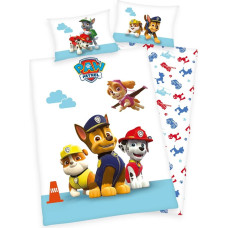 Kokvilnas pakaiši 100x135 Paw Patrol Paw 8586 Suņi gultiņai