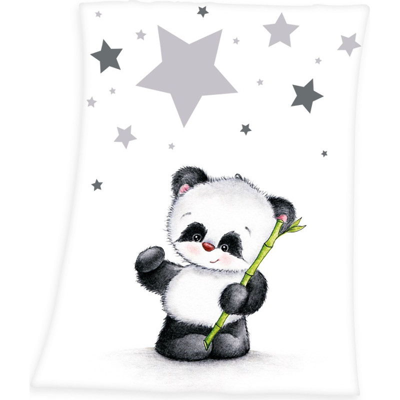 Mikrošķiedras sega 75x100 Panda 8739 bambusa zvaigznes bērnu pleds
