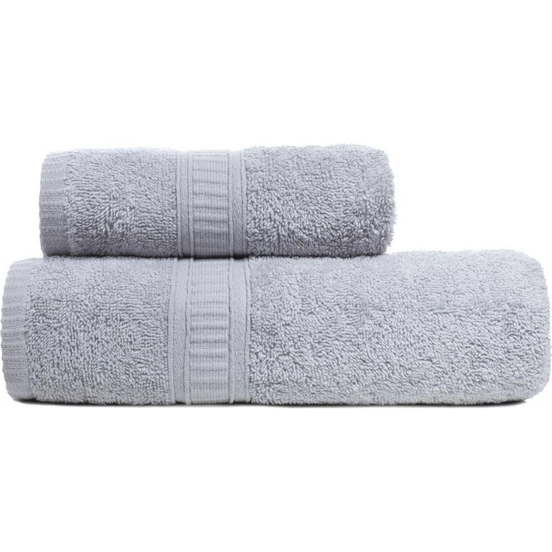 Čārlija dvielis 50x90 sudraba 500g/m2 frotē