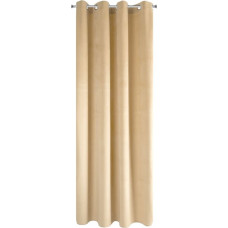 Aizkars 140x250 samta kapučīno, gatavs ar starplikām Pierre Cardin 1