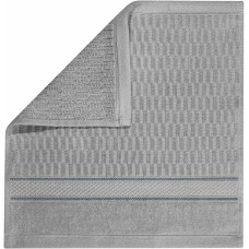 Peru dvielis 30x30, pelēks velūrs, 500g/m2