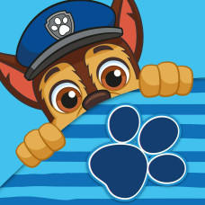 Burvju dvielis 30x30 cm Paw Patrol dogs zils Magic