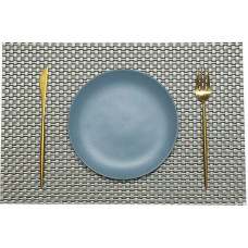 Galda paklājiņš 30x45 Mocca sudraba zelts šķīvjiem