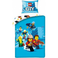 Bērnu kokvilnas gultas veļa 140x200 Lego Bedding City ar spilvendrānu 70x90 Kids 09