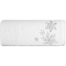 Ziemassvētku vecīša dvielis 50x90 baltas sudraba zvaigznes Ziemassvētki 13 450 g/m2