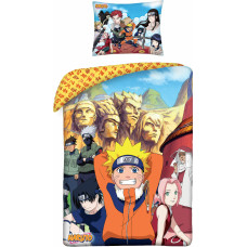 Kokvilnas gultas veļa 140x200 Naruto spilvendrāna 70x90 3264BL