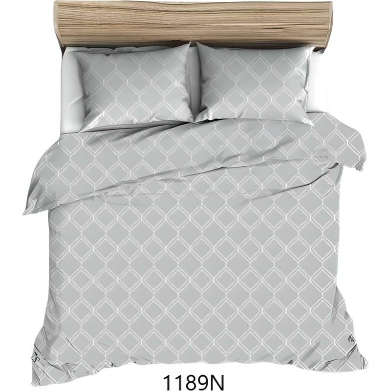 Kokvilnas spilvendrāna 70x80 pelēka ģeometriska 1189 N kokvilna Maks