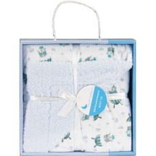 Interbaby Bērnu sega 80x110 Lācīši, zils, mikrošķiedras