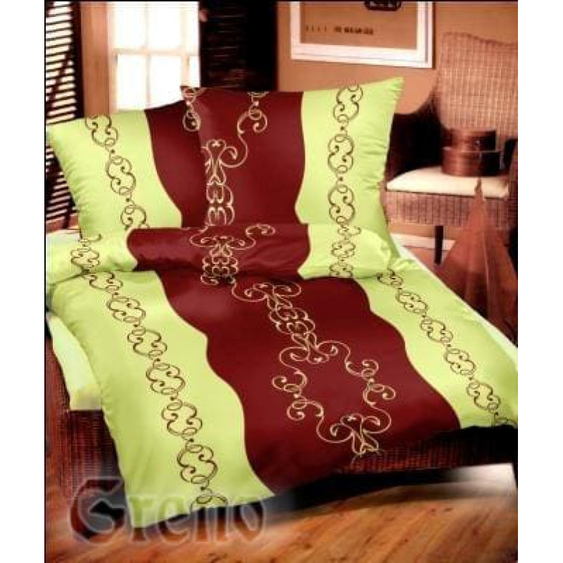 Satīna gultas veļa 140x200 Palace burgundy Gold Line
