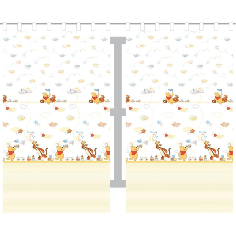 Bērnu aizkaru komplekts 140x240 Vinnijs Pūks Tīģeris 2 gab.3454