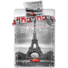 Jauniešu gultas veļa 160x200 Paris City 04 7878