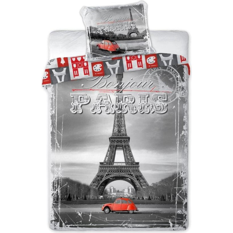 Jauniešu gultas veļa 160x200 Paris City 04 7878