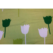 Flaneļa gultasveļa 160x200 Green Tulips ZEMA CENA