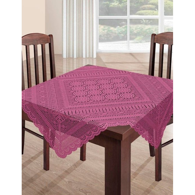 Mazgājams galdauts Sonia1 izmērs 90x90 Amarants PVC