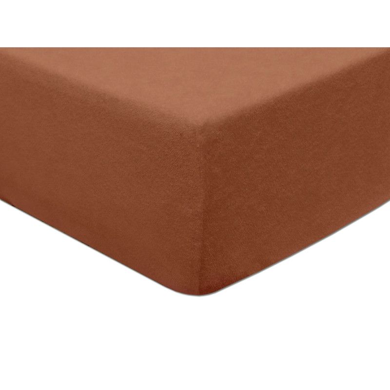 Frotē palags ar elastīgo joslu 220x200 020 brūns