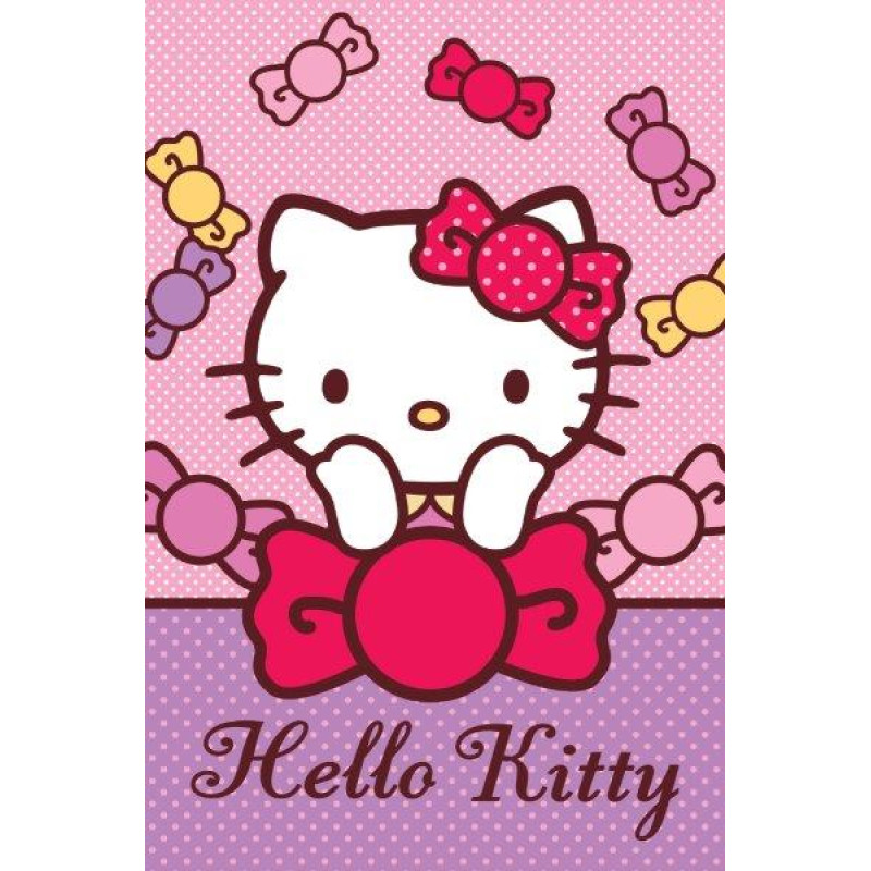 Hello Kitty dvielis 40x60 05T 7513 Bows