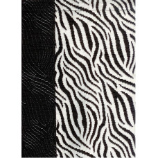 Dekoratīvā spilvendrāna 45x70 03 Zebra Black + White Zema cena