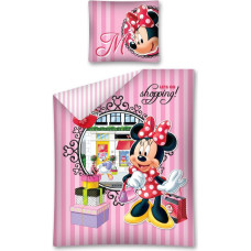 Kokvilnas gultas veļa 140x200 Mini Minnie Mouse STC 04 DC ar spilvendrānu 70x90 0809