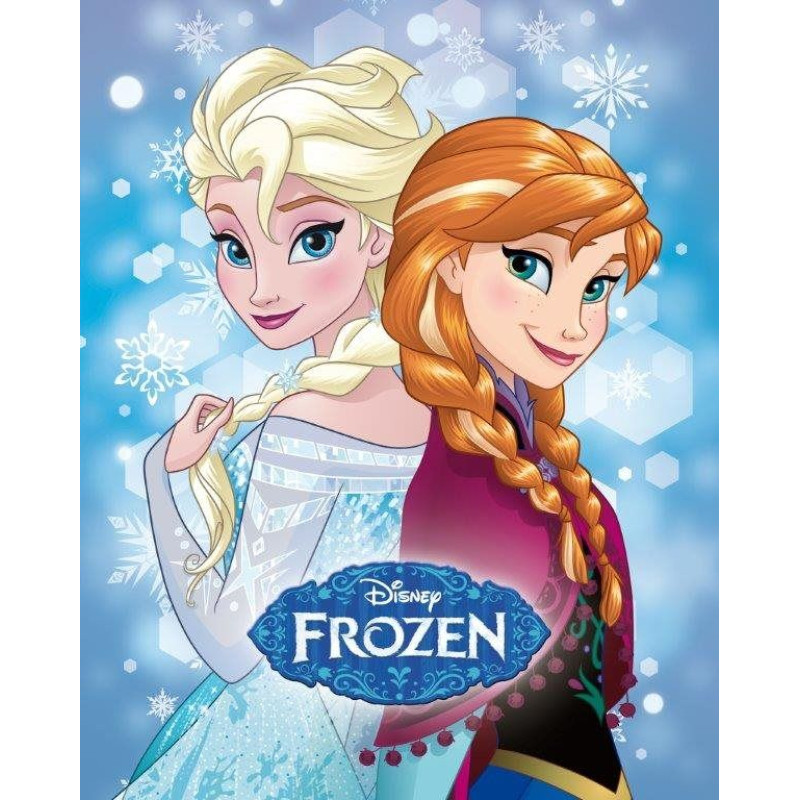 Koraļļu flīsa sega 120x150 Frozen 03 Elsa Anna