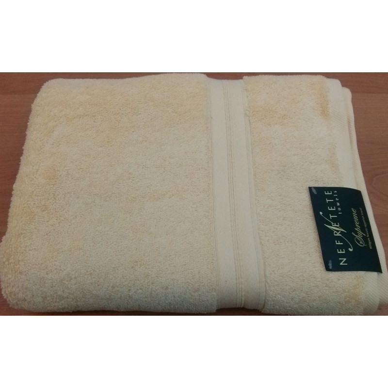 Nefretete Supreme dvielis 50x90 dzeltens P019 800gsm