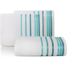 Livia dvielis 50x90 14 balts tirkīzs 500 g/m2