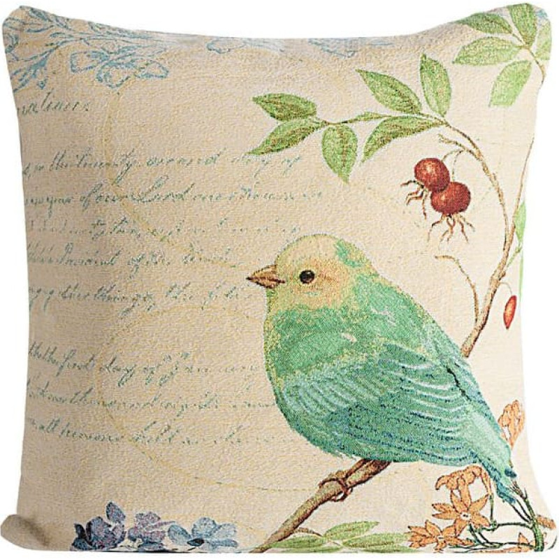 Dekoratīvā spilvendrāna 45x45 Bird 05 gobelēns