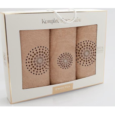 Dvieļu komplekts kastītē, 3gab Illusion Beige K66-5739