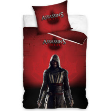 Kokvilnas gultas veļa 160x200 Assassins Creed sarkanā spēle ASM 163019 C 9259