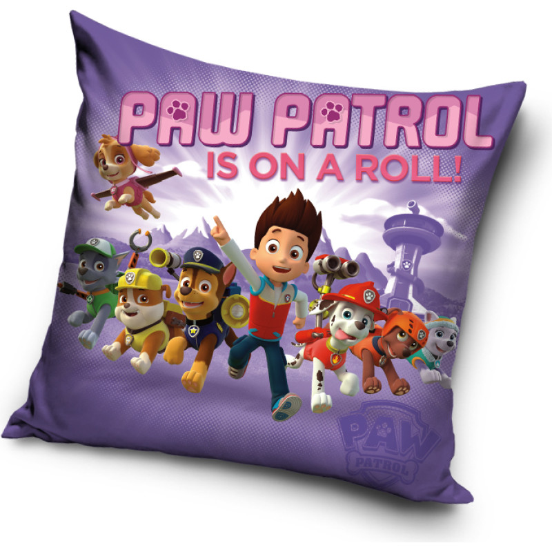 Spilvendrāna 40x40 Paw Patrol Paw Pieski 0322 violeta visa komanda