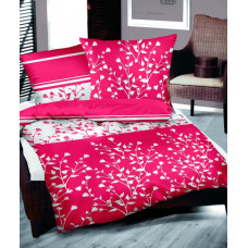 Satīna gultas veļa 140x200 Tokyo Raspberry Gold Line