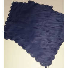 Traipu izturīgs galdauts 37x37 salvetes, komplektā 4, tumši zils, rakstains, zema cena 9422