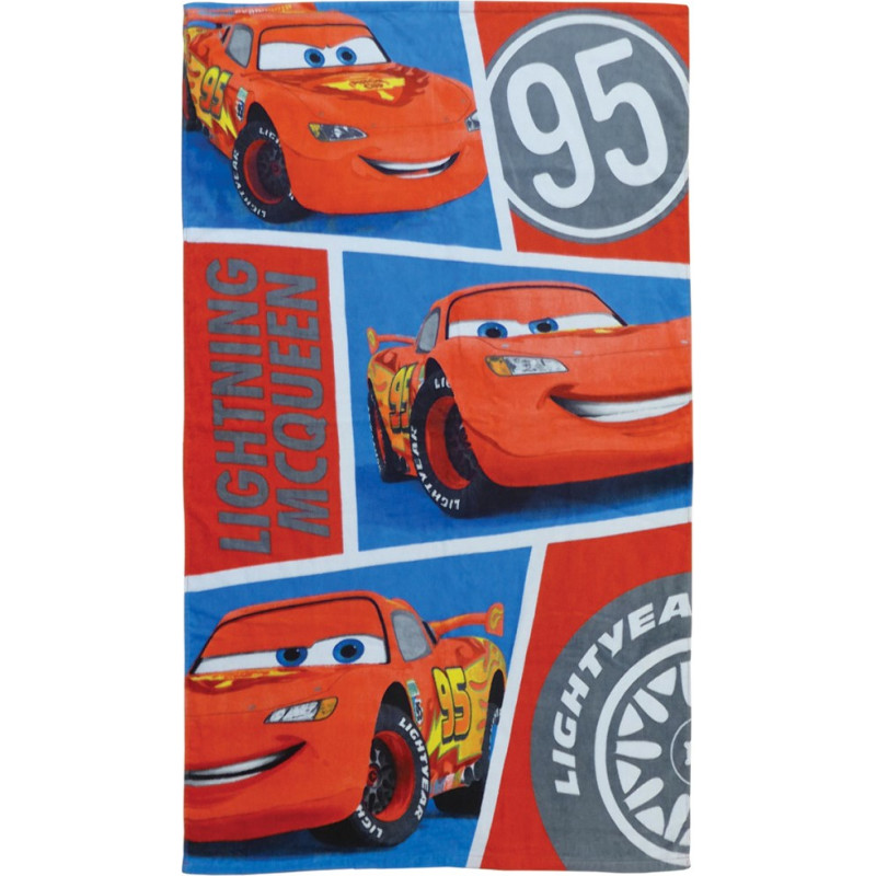 CTI Bērnu dvielis 70x120 Automašīnas Automašīnas 2973 Lightning McQueen Ir pienācis laiks 320 g/m2 kokvilna