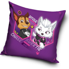 Mikrošķiedras spilvendrāna 40x40 3D Paw Patrol Chase Sweetie violeta PAW181017 7764