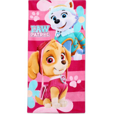 Pludmales dvielis 70x140 Paw Patrol Paw 3171 Skye Everest meitenēm un bērniem