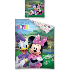 Kokvilnas gultas veļa 140x200 Minnie Mouse Daisy Duck friends 7399