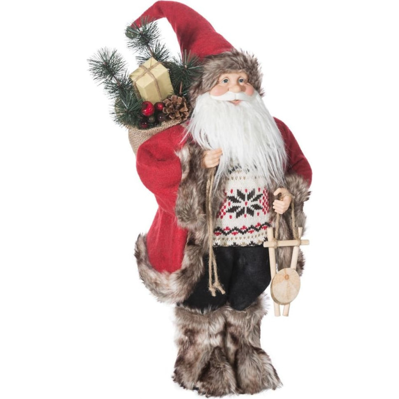 Ziemassvētku rotājums Santa Claus Coby 1 22x16x45 sarkans balts