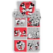 Kokvilnas gultas veļa 140x200 Mickey Mouse un Mini 9443 Minnie Mickey Mouse komikss muzikāls jautrs spilvendrāna 70x90