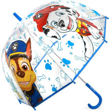 Bērnu lietussargs Paw Patrol Paw 1572 Dogs Chase Marshall caurspīdīgs lietussargs