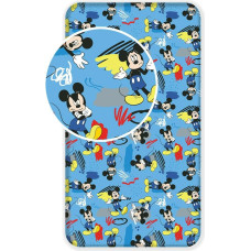 Kokvilnas palags 90x200 Mickey Mouse 8958 Mickey Mouse zils bērniem
