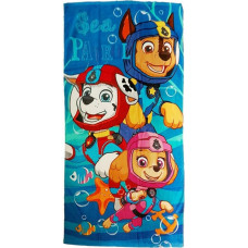 Pludmales dvielis 70x140 Paw Patrol Paw Chase Marshall Skye Dogs zivju ķiveres enkuri bērnu 5250 kokvilna