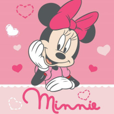 Magic Towel 30x30 Mini Minnie Mouse 7650 rozā kokvilnas bērnu dvielis bērnudārzam 081