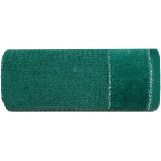 Glory 2 dvielis 70x140 tumši zaļš ar samta apmali un sudraba pavedienu 500g/m2 frotē